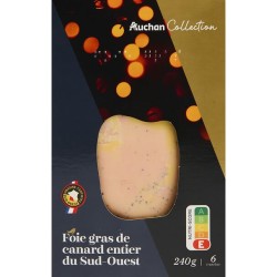 Foie gras de canard entier mi-cuit du Sud Ouest 240g