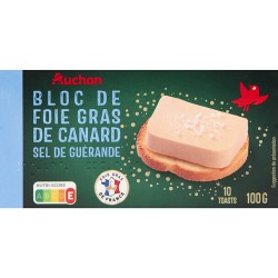 Bloc de foie gras de canard au sel de Guérande 100g