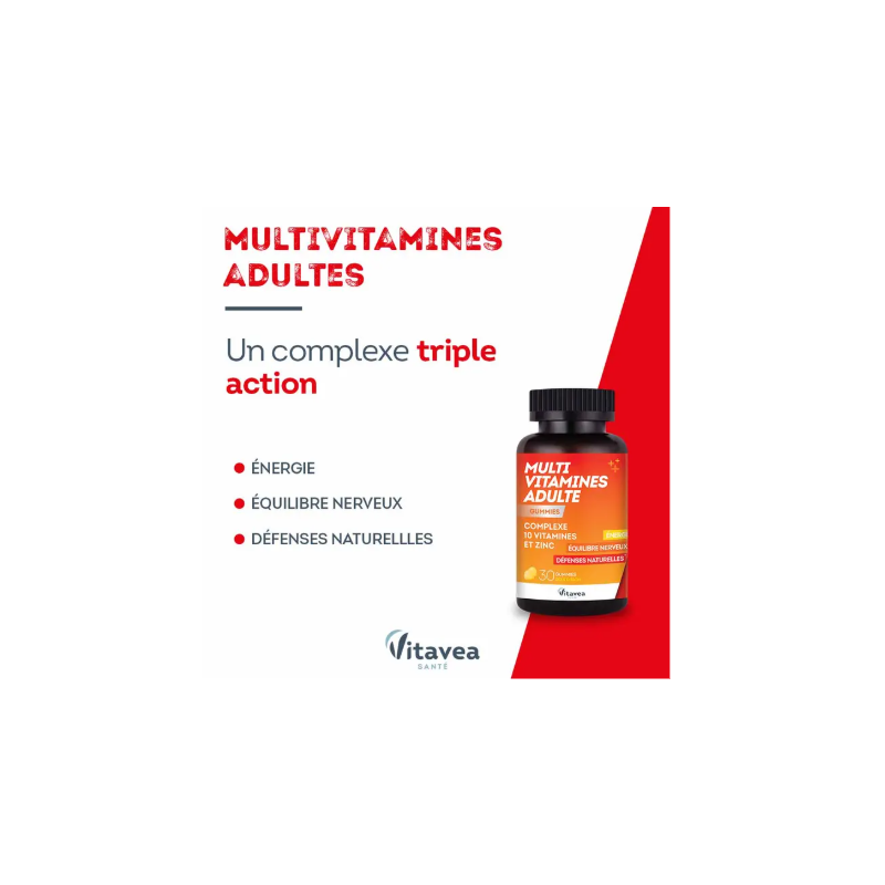 Multivitamines adulte 30 gummies