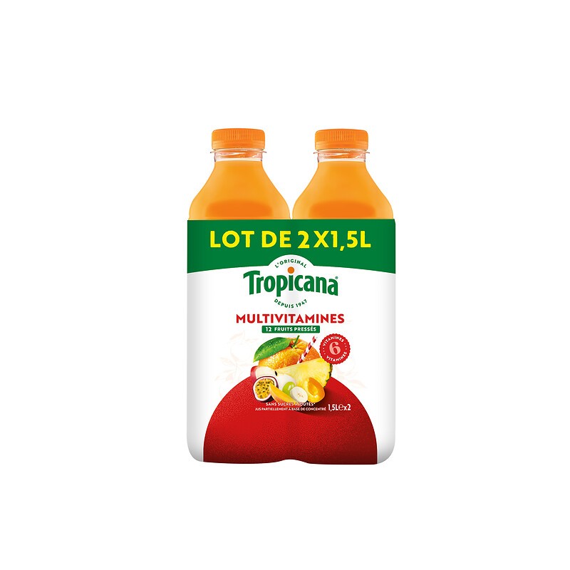 Jus multivitamines 2x1.5l