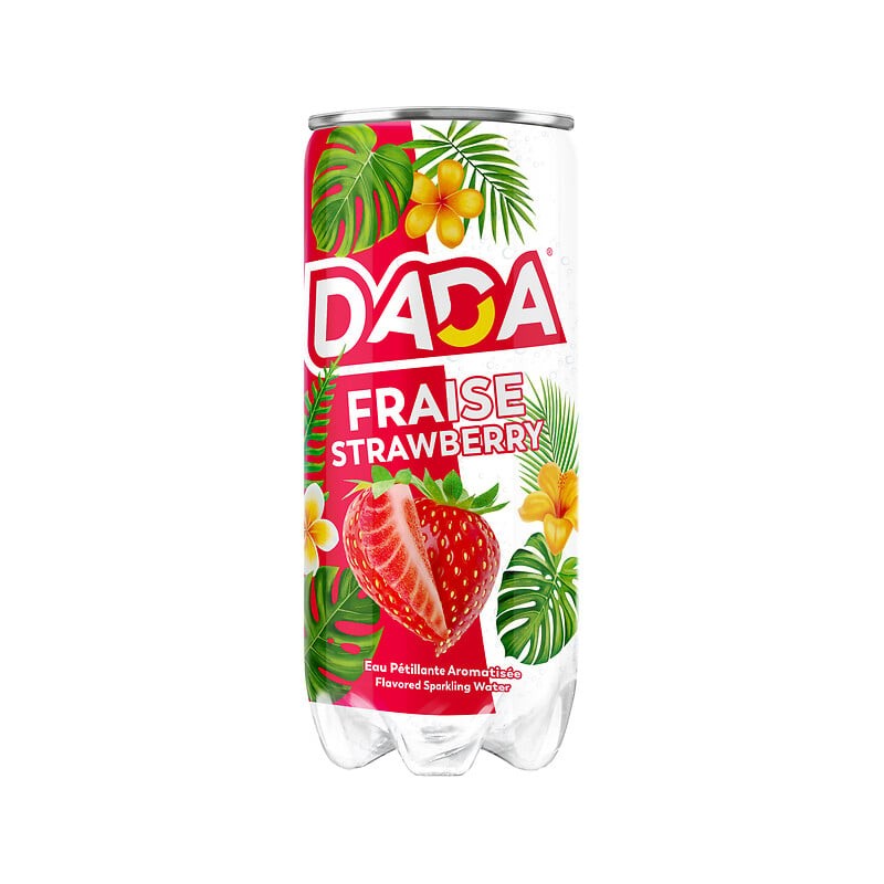Eau pétillante aromatisée fraise 33cl
