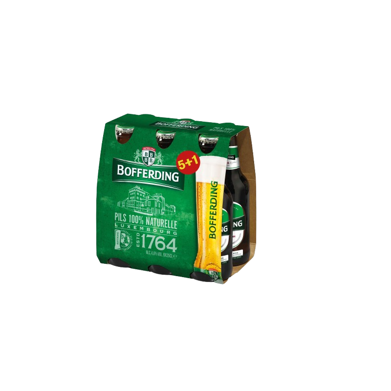 Bière pils 4.8% 6x25cl dont 1 gratuit