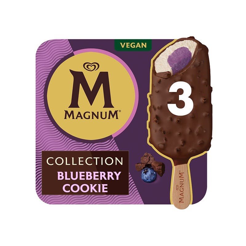Bâtonnets glacés blueberry cookies vegan 3x70g