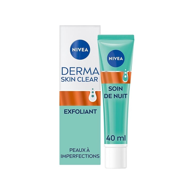 Soin de nuit exfoliant derma skin clear peaux à imperfections 40ml