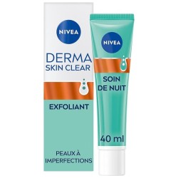 Soin de nuit exfoliant derma skin clear peaux à imperfections 40ml