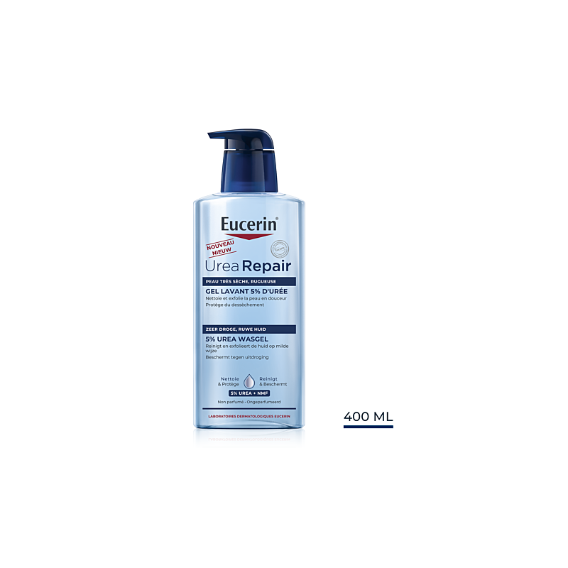 Gel lavant urearepair 5% d'urée 400ml