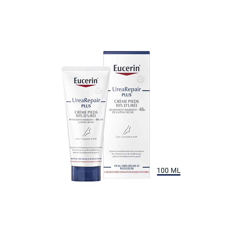Crème pieds urearepair plus 10% d'urée 100ml
