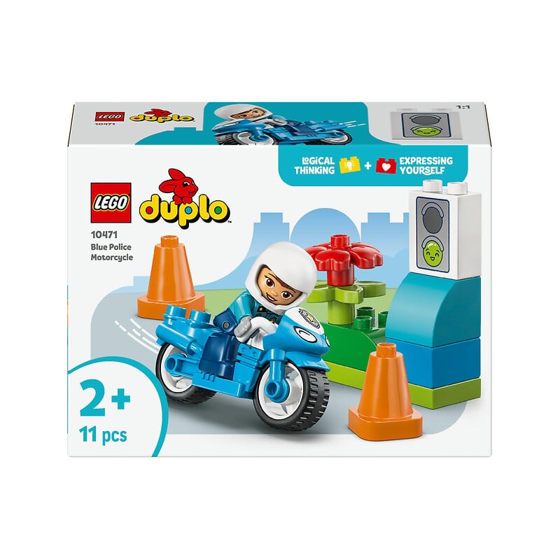 Duplo  la moto de police bleue 10471 dès 2 ans