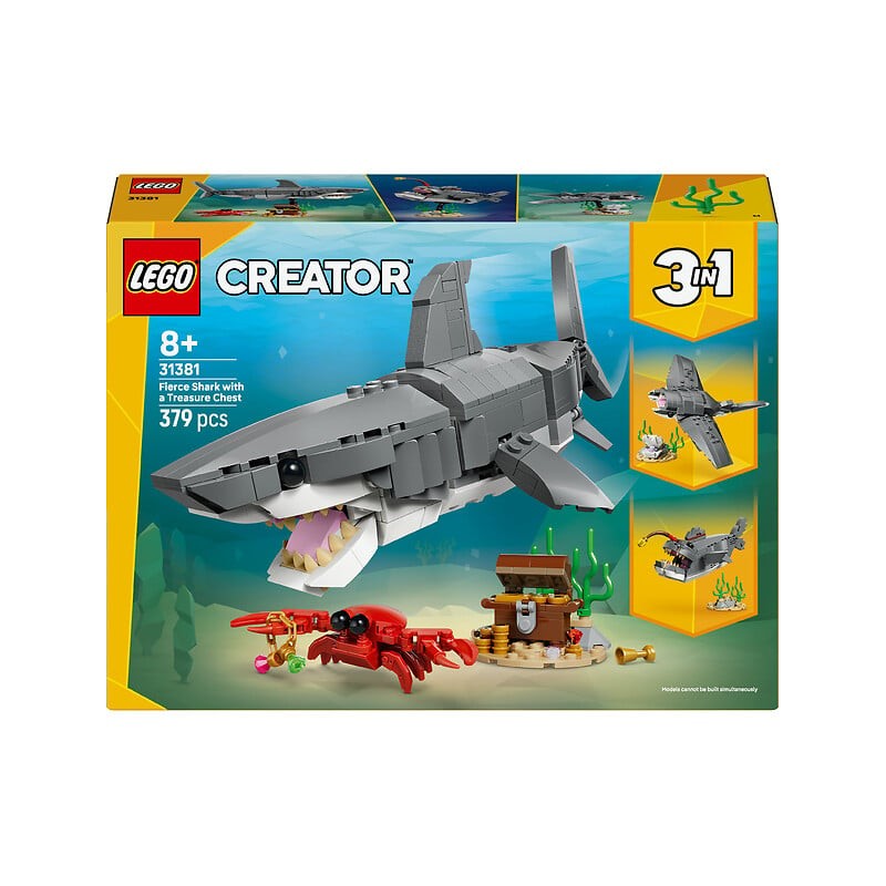 Creator le redoutable requin et le coffre au trésor 3en1 31381 dès 8 ans