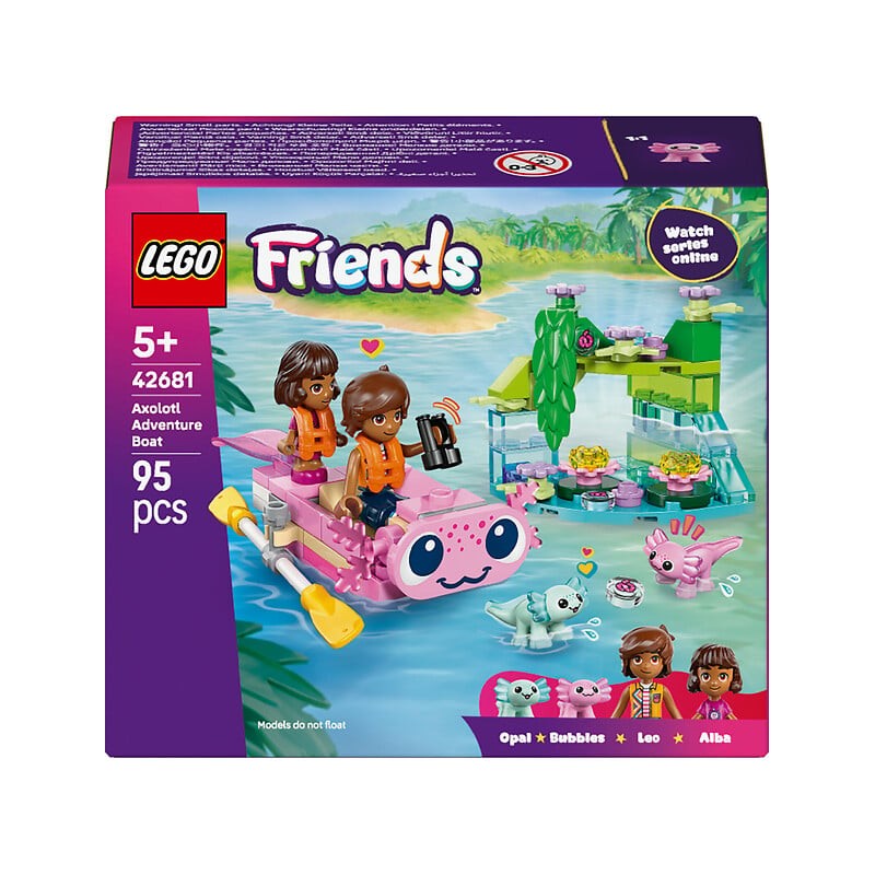 Friends le bateau d’aventures axolotl 42681 dès 5 ans