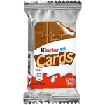 Gaufrettes cards nappées de chocolat x1