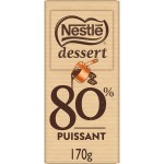 Tablette de chocolat noir 80% puissant 170g