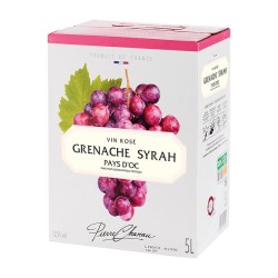 Vin rosé IGP pays d'oc grenache syrah 12.5% 5l