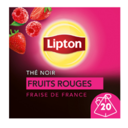 Thé noir fruits rouges fraise x20 30g