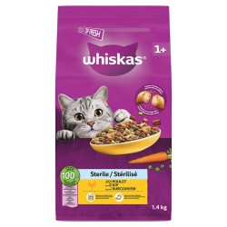 Croquettes au poulet pour chat adulte stérilisé 1.4kg