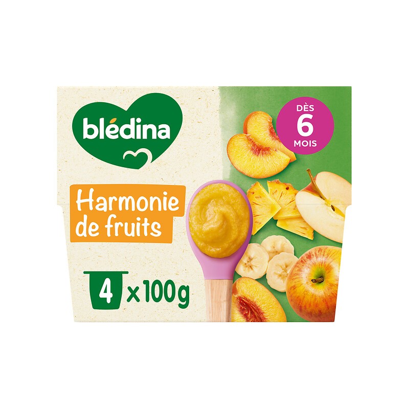 Petit pot dessert harmonie de fruits dès 6 mois 4x100g