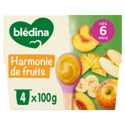 Petit pot dessert harmonie de fruits dès 6 mois 4x100g