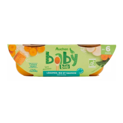 Légumes riz saumon dès 6 mois 2x200g