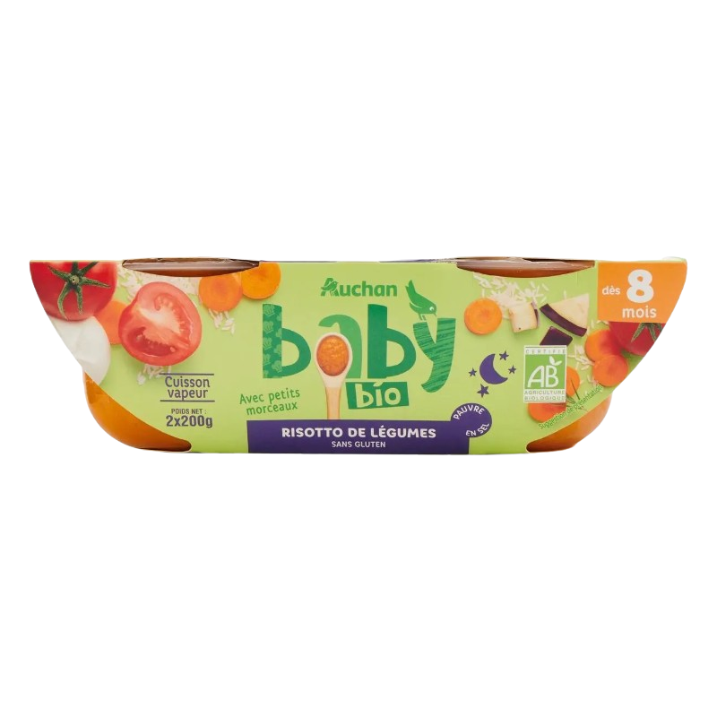 Risotto de légumes dès 8 mois 2x200g