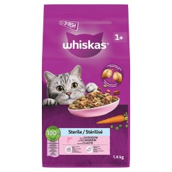Croquettes au saumon pour chat adulte stérilisé 1.4kg