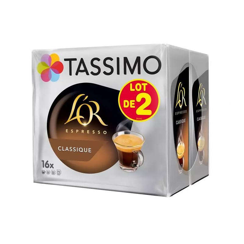 Dosettes café l'or espresso classic 2x16