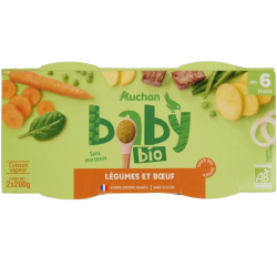 Légumes et boeuf dès 6 mois 2x200g
