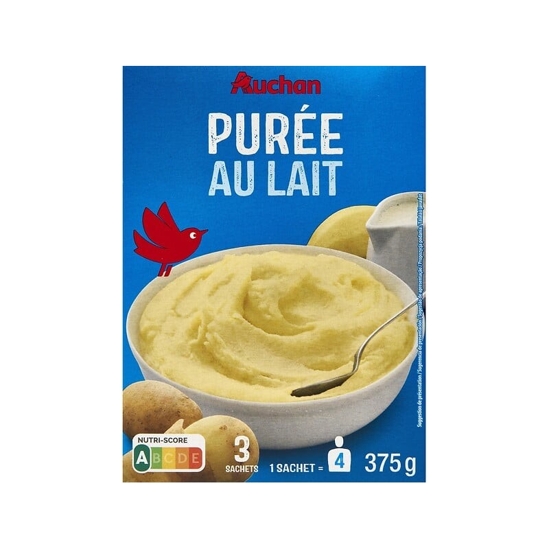 Purée au lait 3x125g