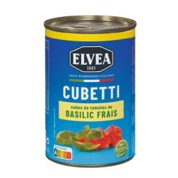 Cubes de Tomates au Basilic Frais 400g