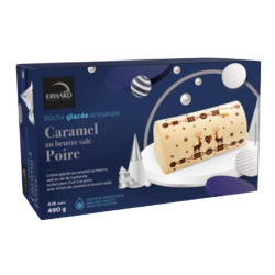 Bûche caramel au beurre salé poire 490g