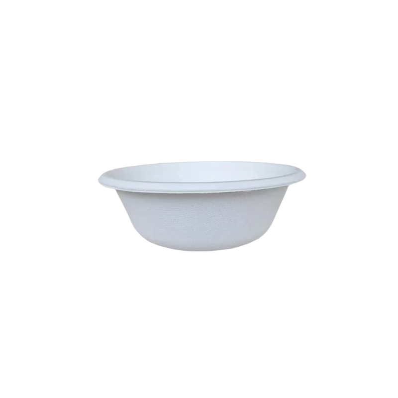 Bol pulpe de canne 500ml blanc x10