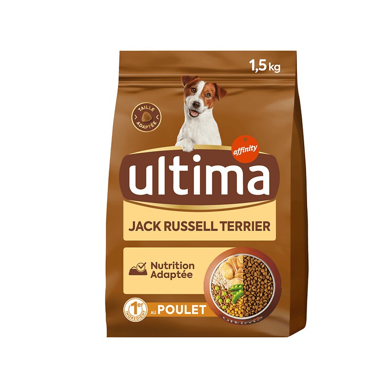 Croquettes au poulet pour chien Jack Russel 1.5kg