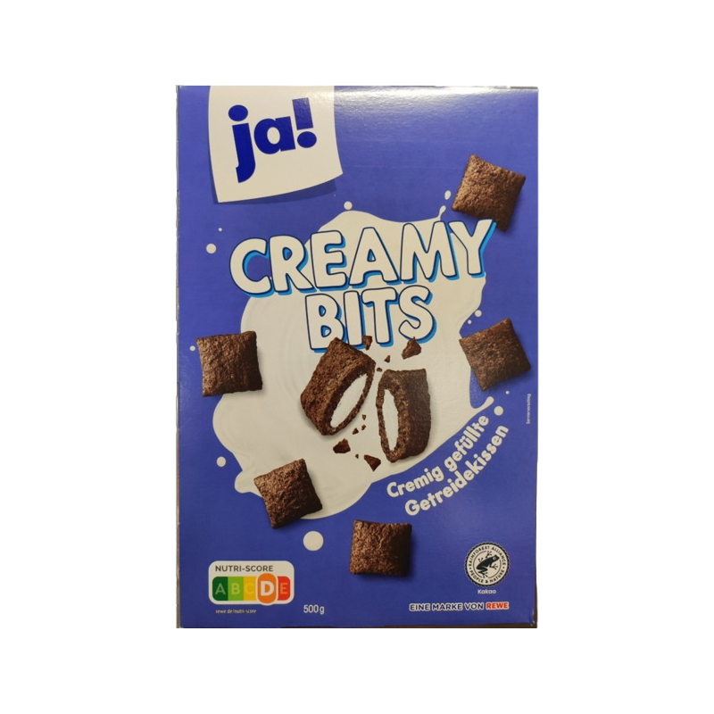 Céréales croustillantes au cacao fourrées à la vanille 500g