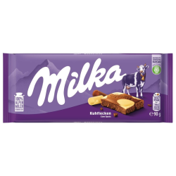 Tablette cow spots de chocolat au lait et chocolat blanc 100g