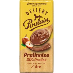 Tablette de chocolat dessert pralinoise 180g