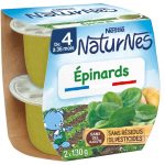 Bol épinards dès 4 mois sans sel ajouté 2x130g
