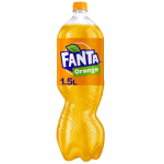 Boisson gazeuse au jus d'orange avec sucre et édulcorants 1.5l