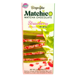 Tablette de chocolat blanc infusé au matcha crème de fraise 95g