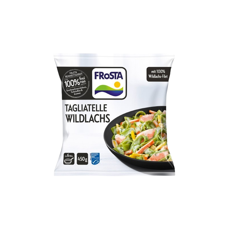Plat cuisiné tagliatelles au saumon MSC 450g