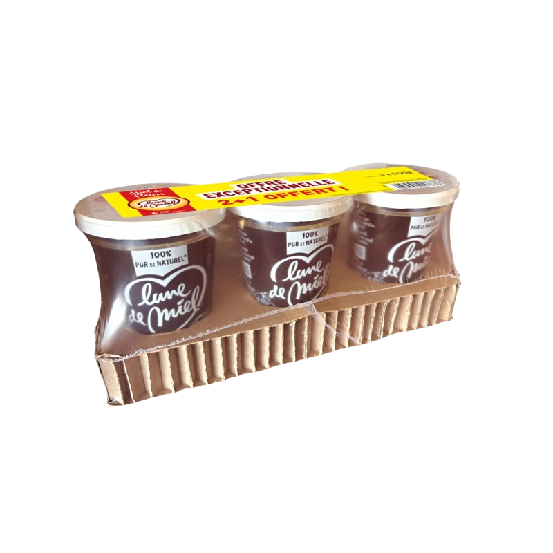Miel liquide de fleurs 3x500g