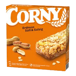 Barre muesli cacahuètes sucrées et salées 6x25g