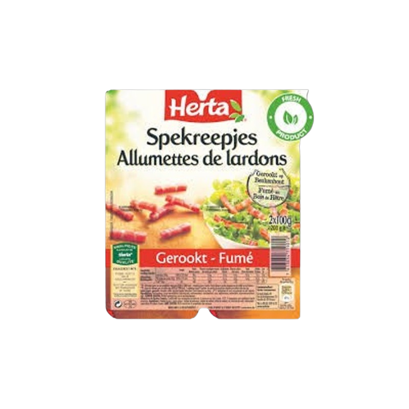 Allumettes de lardons fumé 2x100g