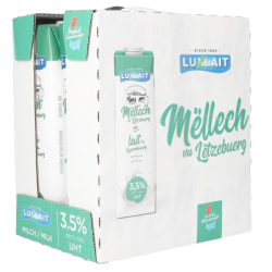 Lait entier UHT 3.5%MG 6x1l