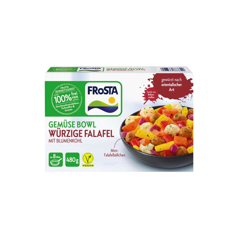 Bol de légumes falafel épicé vegan 480g