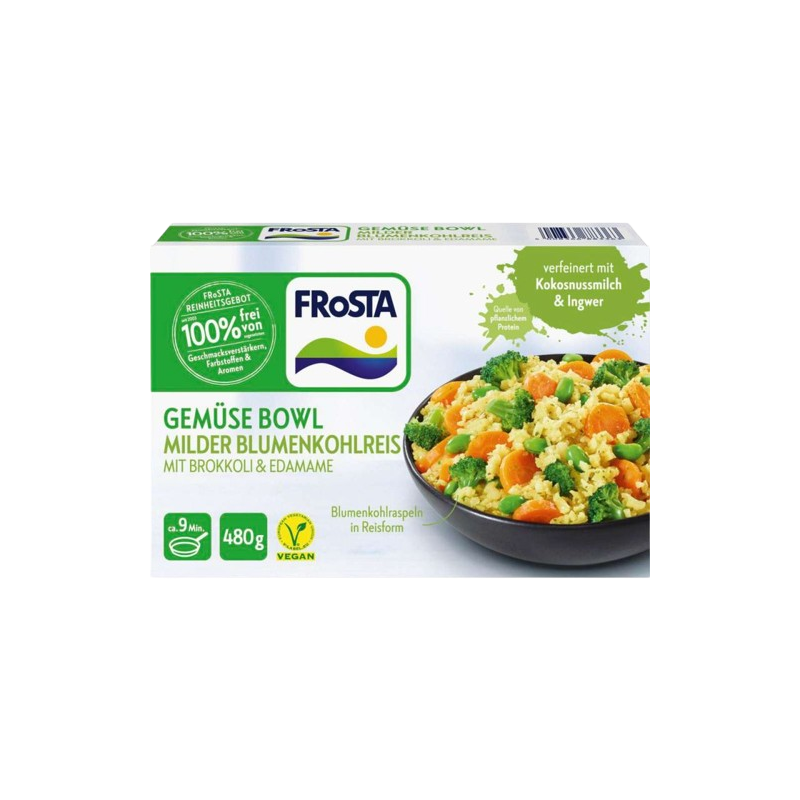 Bol de légumes riz de chou fleur doux vegan 480g