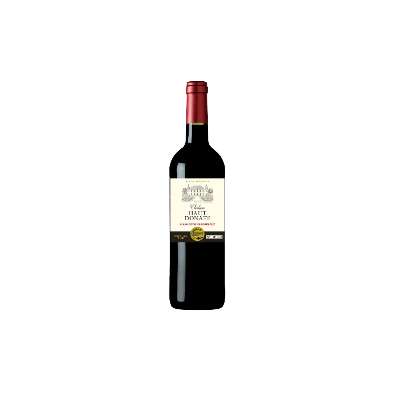 Vin rouge AOC Blaye Côtes de Bordeaux Château Haut Donats 13.5% 75cl