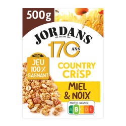Céréales country crisp muesli au miel et noix 500g