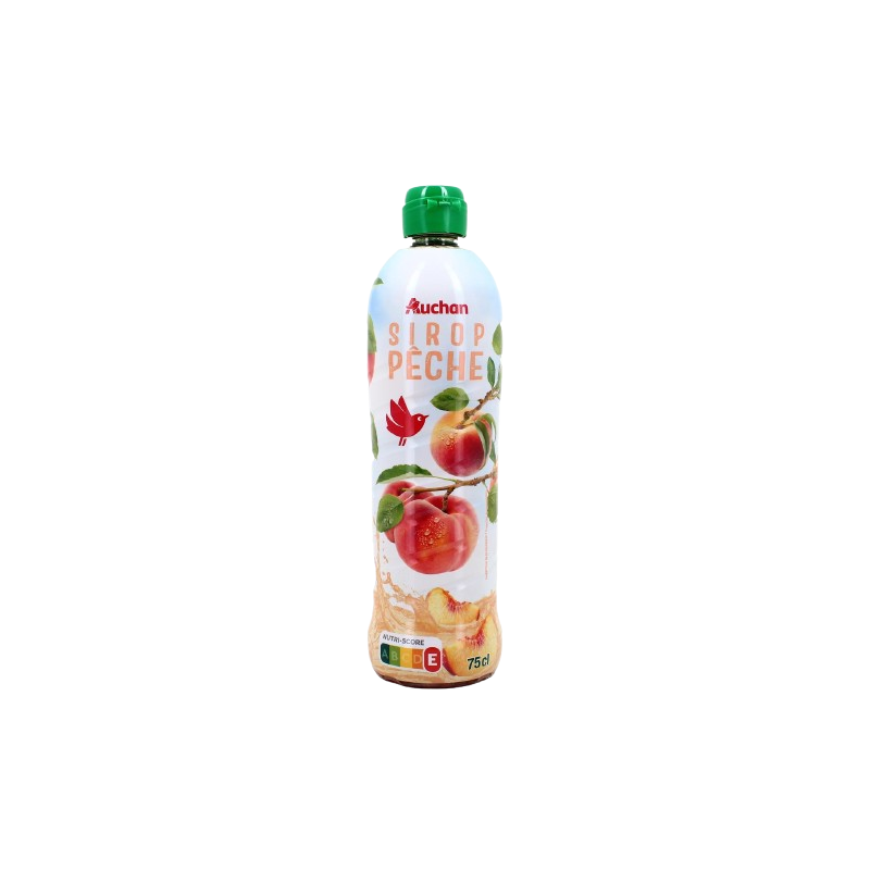 Sirop de pêche bidon plastique 75cl
