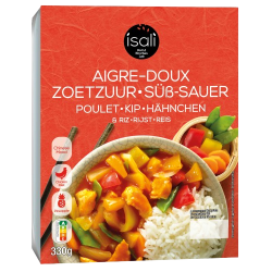 Plat poulet sauce aigre-doux et riz 330g