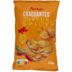 Chips ondulées craquantes saveur épicé 135g