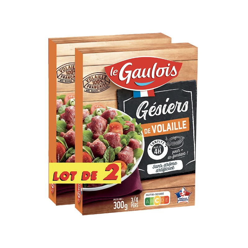 Gésiers de volaille confits 2x300g